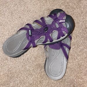 Purple Keen Slip on Waterproof Shoe! Style is called Whisper